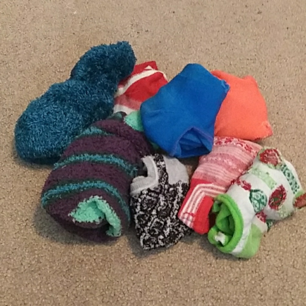 Bundle of socks various sizes